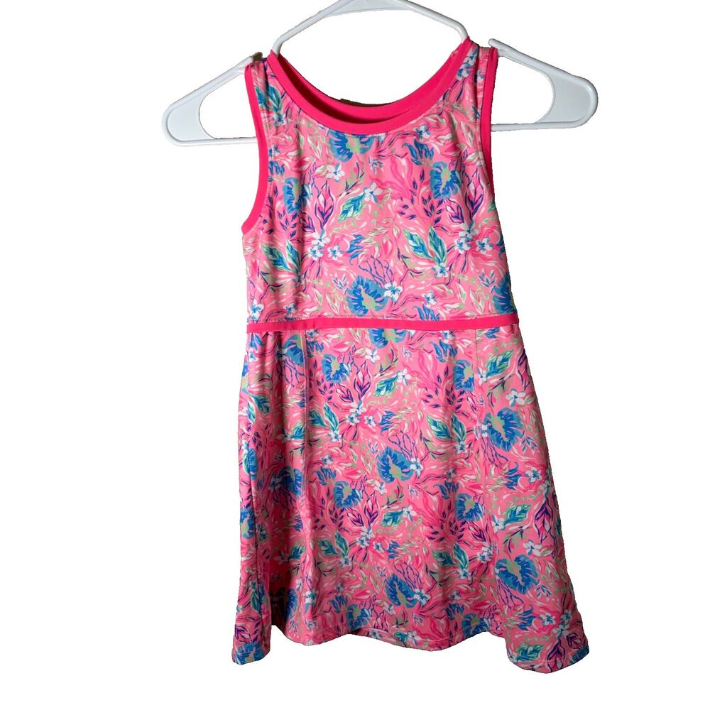 Tommy Bahama Dress Girl's Active Medium Pink Floral Athletic Sleeveless